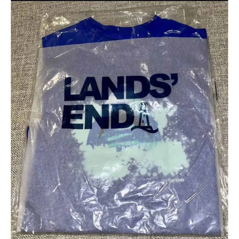 NEW Lands' End‎ Boys Short Sleeve Rash Guard Swim Shirt X-Small (4/5) UPF 50